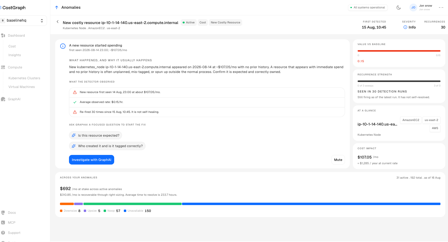 AWS recommendations